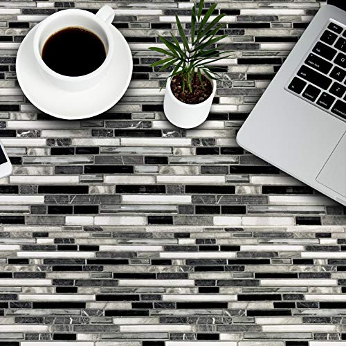 Wallpaper Black and White Tile Wallpaper Peel and Stick Self Adhesive Removable Wallpaper Stick and Peel Kitchen Backsplash Wallpaper Countertop Bathroom Wall Covering Roll 118