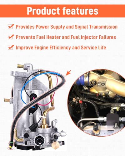 Image of Fuel Pump Wiring Harness Fit for Ford Fuel Bowl 96-98 7.3L Powerstroke Replace F7TZ-9S277-AA Plastic and Copper Core Wire Material