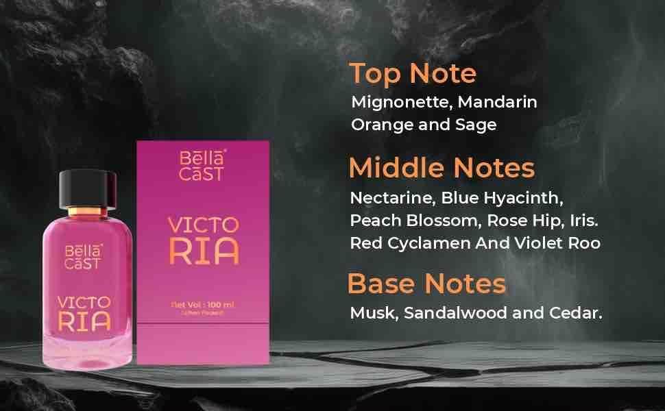 Image of Bella Cast Perfume 100 ml | Fragrance Spray for Men & Women | Everyday Personal Fragrance Collection (Victoria)