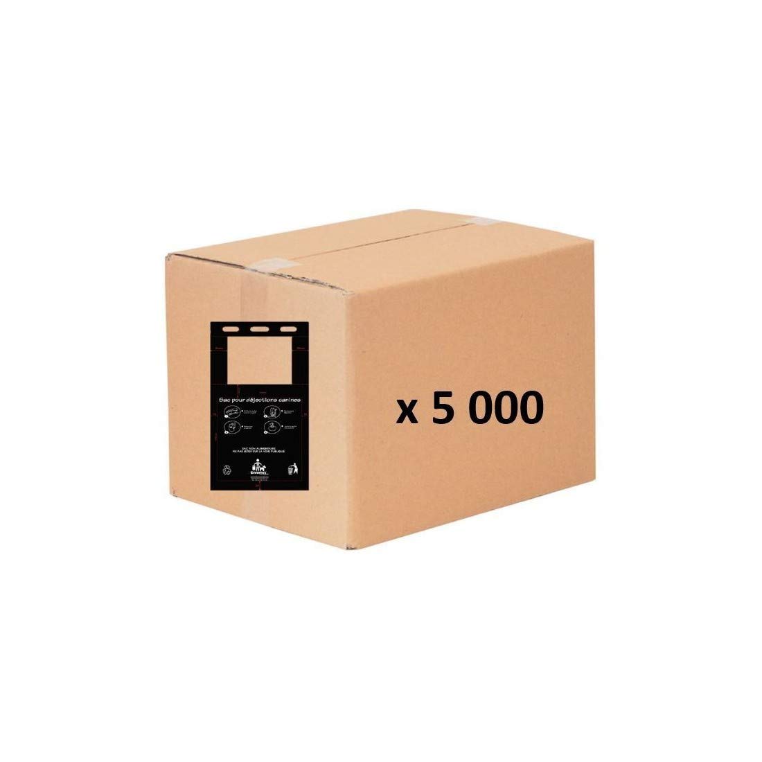 animo concept Carton de 5000 Sacs Liasse à Bretelles Compatibles Toutounet pour Chien