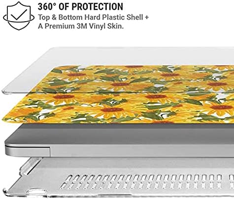 Skinit Case + Skin Compatible with MacBook Pro 16in (2019-20) - Bouffants and Broken Hearts Sunflowers Design
