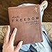 JOY CREATIVE FREEDOM - NIV Journaling Bible | Brown With Gold Cross | Christ Has Set Us Free | Includes Option to add Engraved Name | Personalized and Customizable Gift