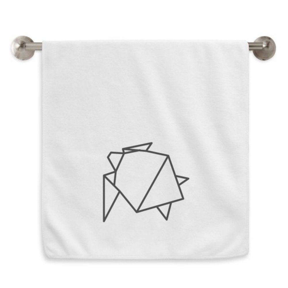 Serviette de visage origami tortue pour votre rituel beauté du matin