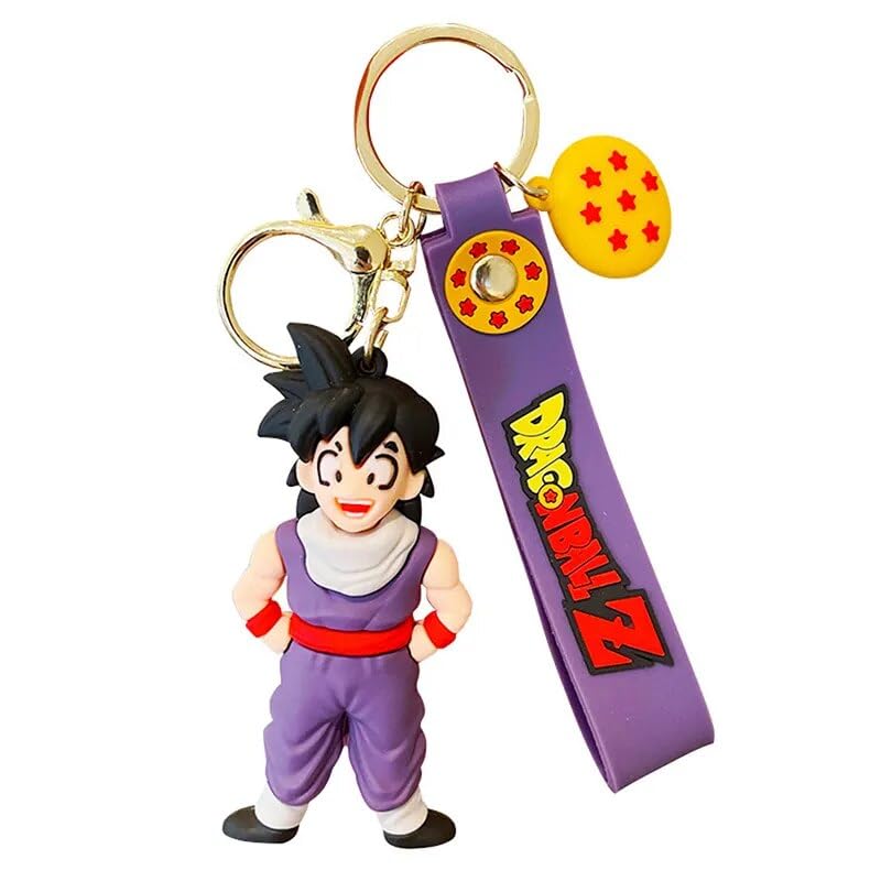 Llavero Son Goku, bola de dragón, dibujos animados, Colgante, Porta llaves, manga, 3D Son-Goku, Super Héroe, Silicona