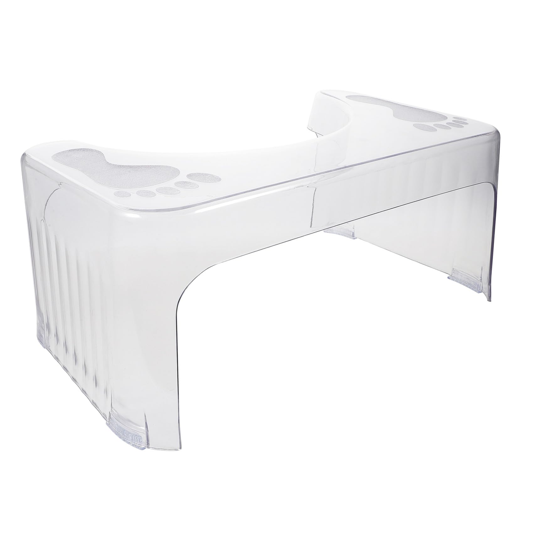 Tabouret de toilette enfant et adulte en plastique rehausseur blanc