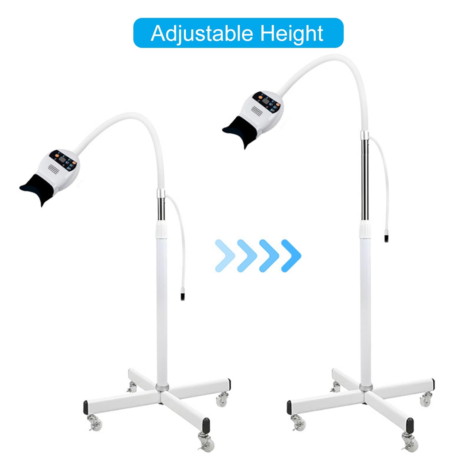 Jcgly Sbiancamento Dentale Professionale con Luce LED a 3 Colori, Acceleratore di Sbiancamento Dentale, Luce Blu/Rossa/Viola
