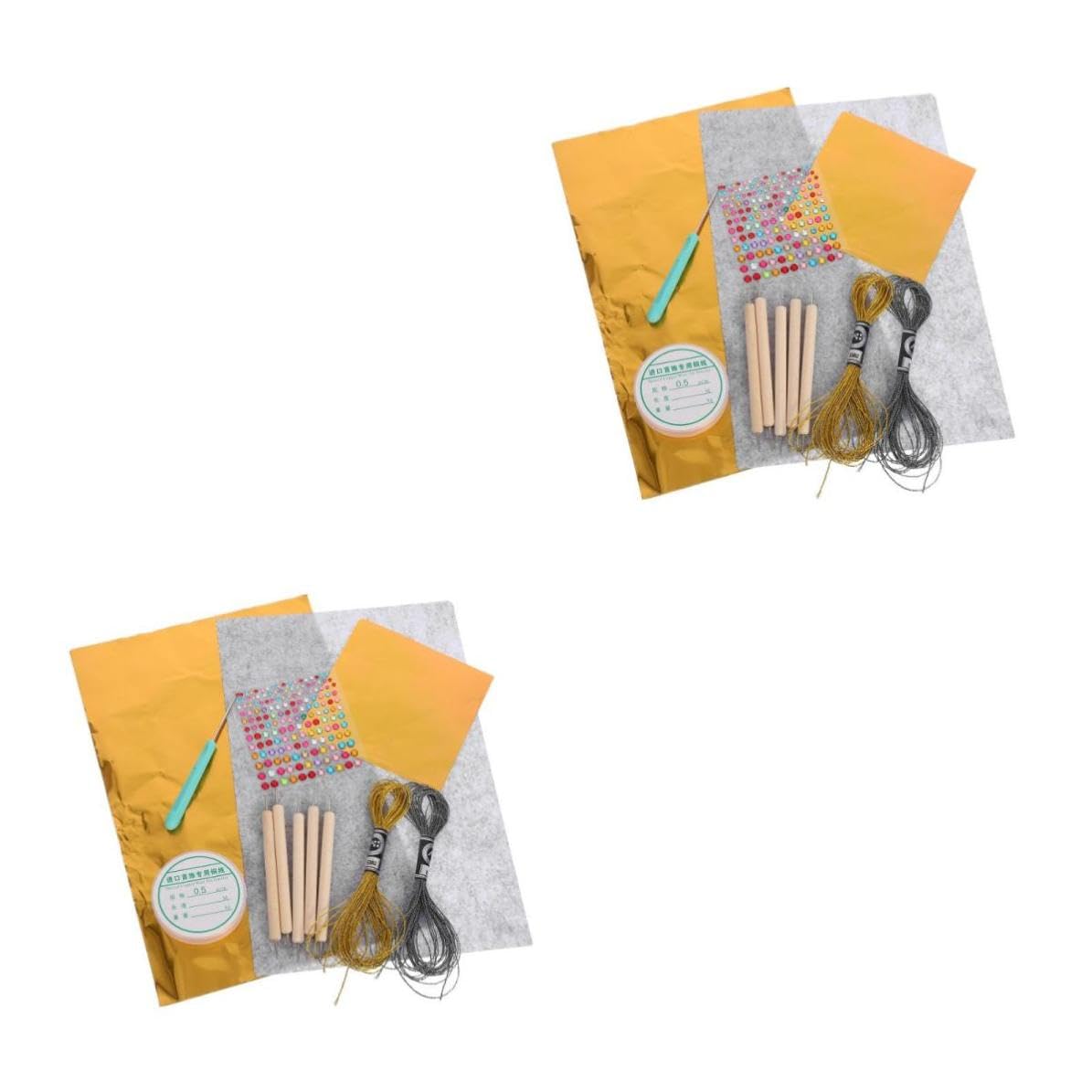 minkissy 2 Sets Blattgold zum Selbermachen für Grußkarten und
