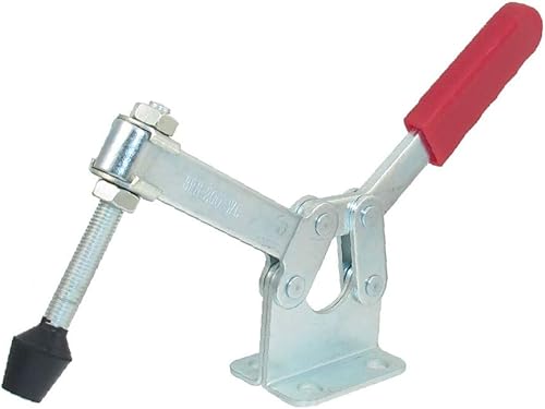 X-DREE 200WL - Abrazadera de palanca tipo horizontal (200 WL, 881.8lbs, 882 libras, base con brida, tipo horizontal de abrazadera de palanca