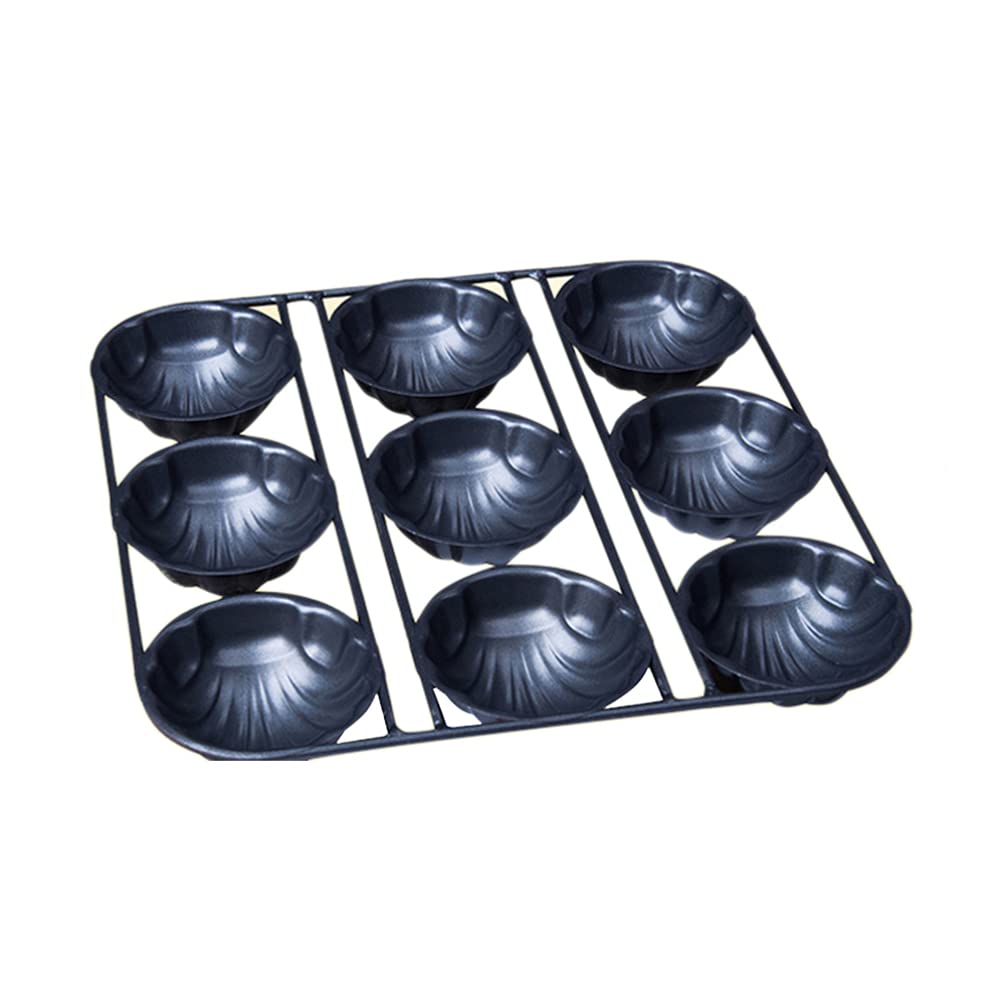 DOITOOL 9 Even Banana Shape Cake Mold Shell Shape Non-stick for Baking and Diy