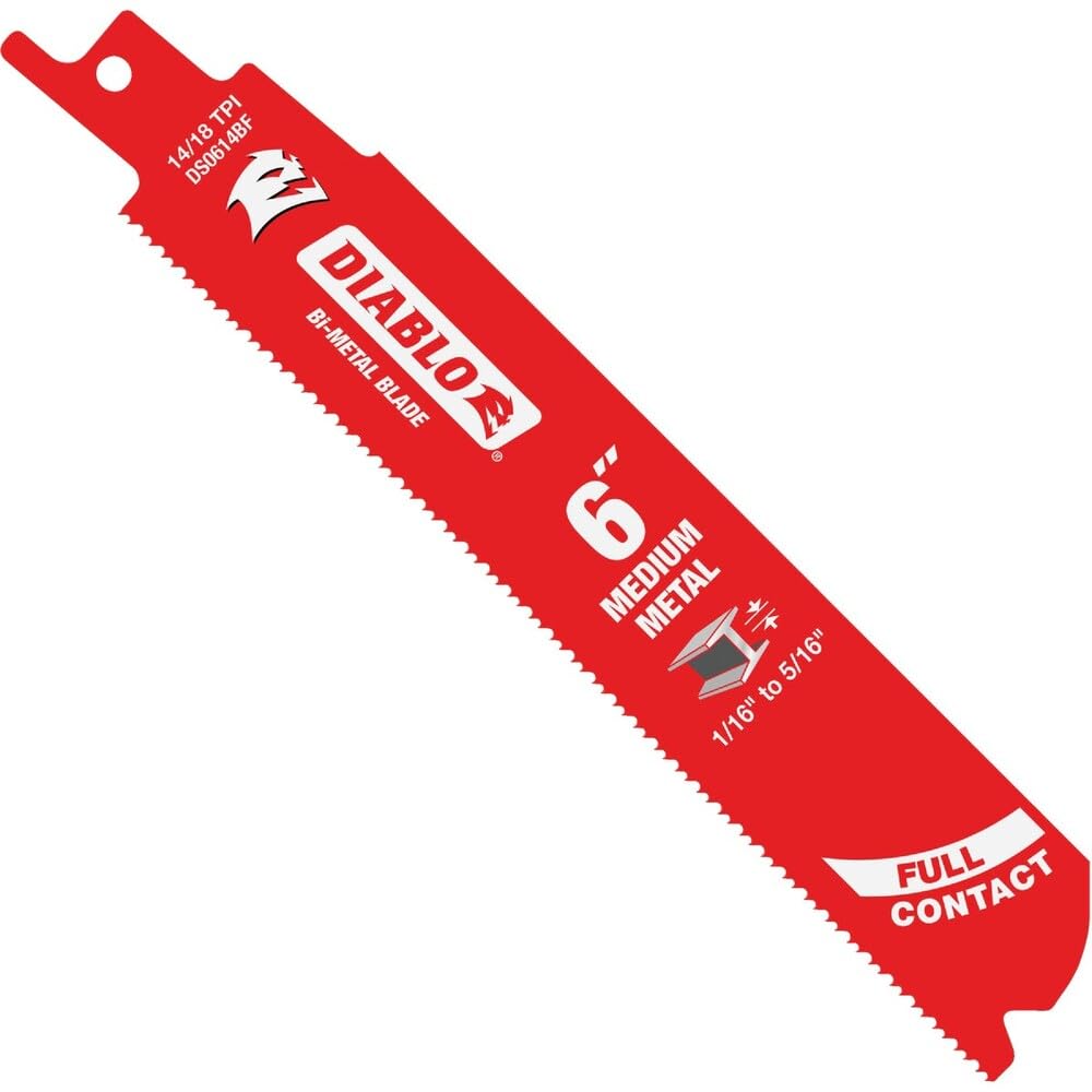 Diablo Bi-Metal Reciprocating Blades with Perma-Shield Coating for