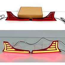 Car LED Light Guide Rear Bumper Link Brake Lights + Night Driving Light for Suzuki Ertiga 2016-2019