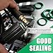 270PCS 18 Sizes AC O Ring Kit,Oil Resistant Car Rubber O Ring Assortment Kit for Sealing Car AC Compressor,Professional ACS Gasket Kits Cars Accessories with Box