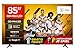 TCL 85 Zoll 85Q6C QLED Mini LED Fernseher, 4K HDR Premium, Dolby Vision IQ & Atmos, Onkyo 2.1, Smart Google TV, 144Hz Motion Clarity Pro, AMD FreeSync Premium Pro, HDMI 2.1, AirPlay 2