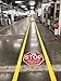 Stop Look Out for Forklifts” – 12in Adhesive Laminated Floor Sign by Graphical Warehouse - Safety and Security Signage - Red Octagon