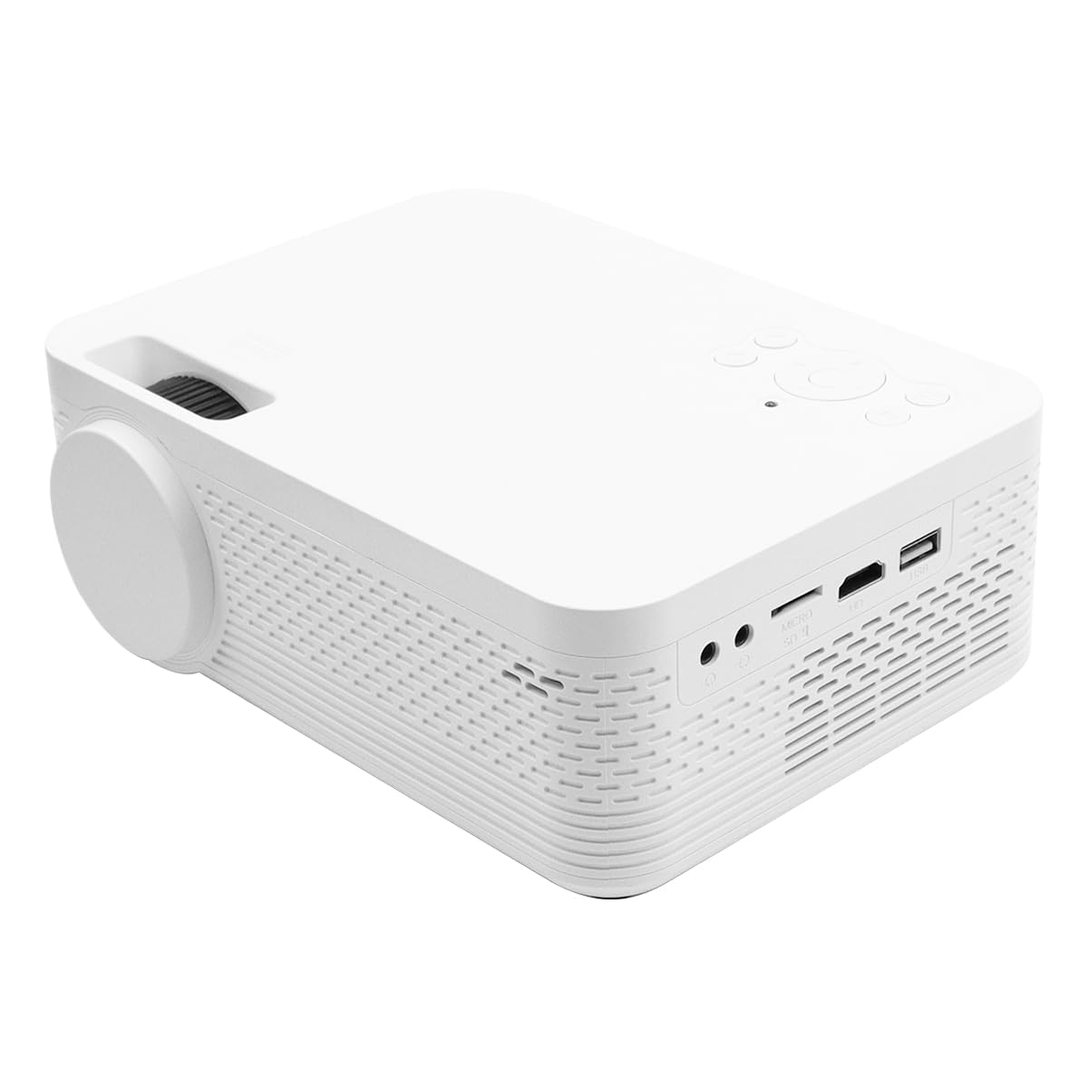 POFET Mini Proiettore Telefonico Portatile 1080P Supporto Full HD Proiettore Film Home Cinema Piccolo Proiettore Video Compatibile con HDMI, Smartphone, Tablet, PC, TV Stick