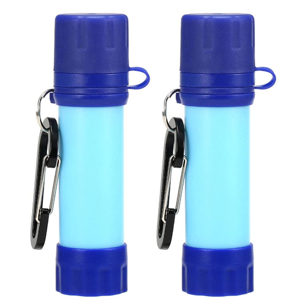 Personal Filtro Acqua Mini Portatile Purificatore Acqua Filtri 1000 L capacità Outdoor Sopravvivenza di Emergenza Paglia per Sport Esterni Campeggio Trekking