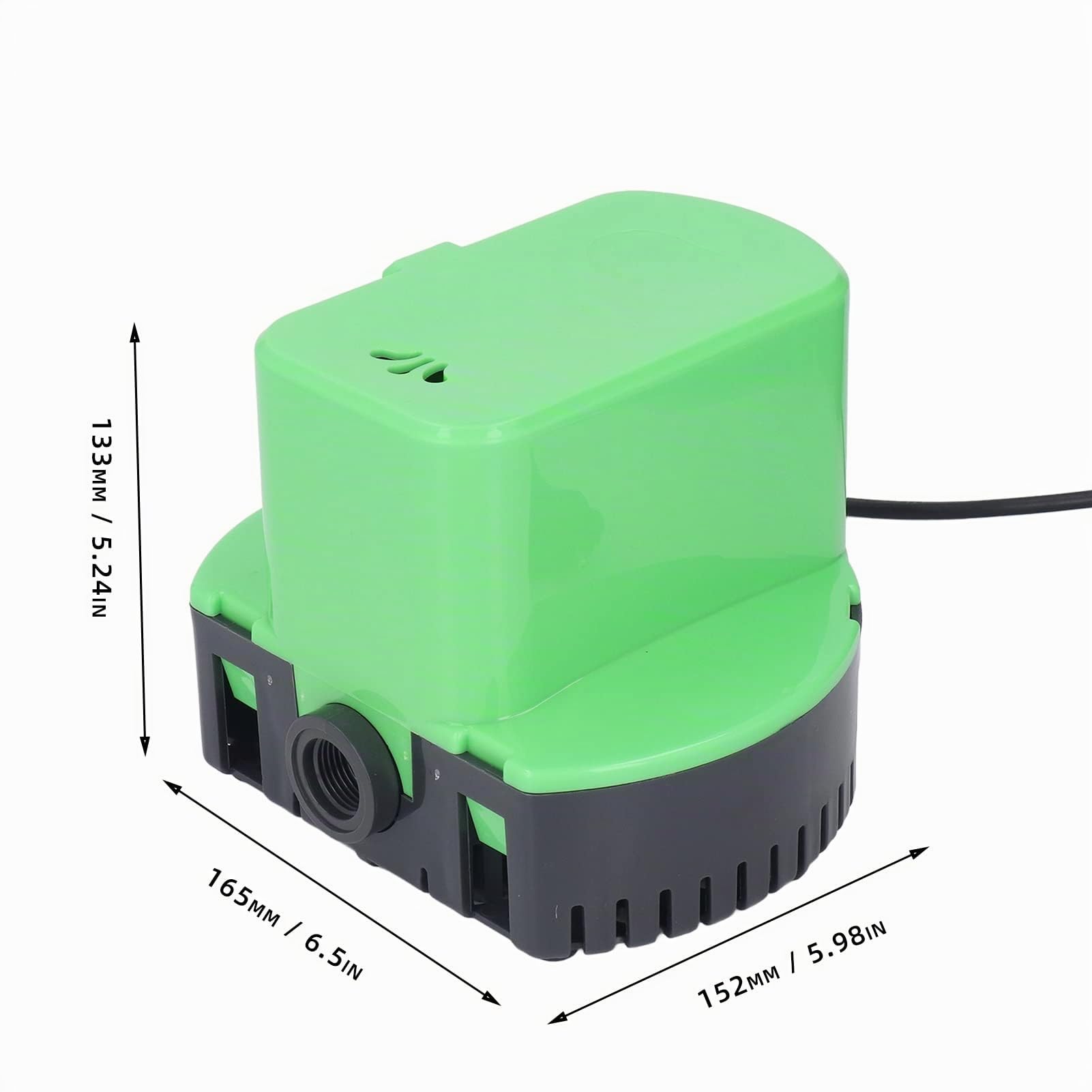 Bomba de Drenaje Automática para Piscina y Cubierta 1200 GPH Bomba de Agua para Desagüe con Función Autoapagado y Protección contra Sobrecalentamiento