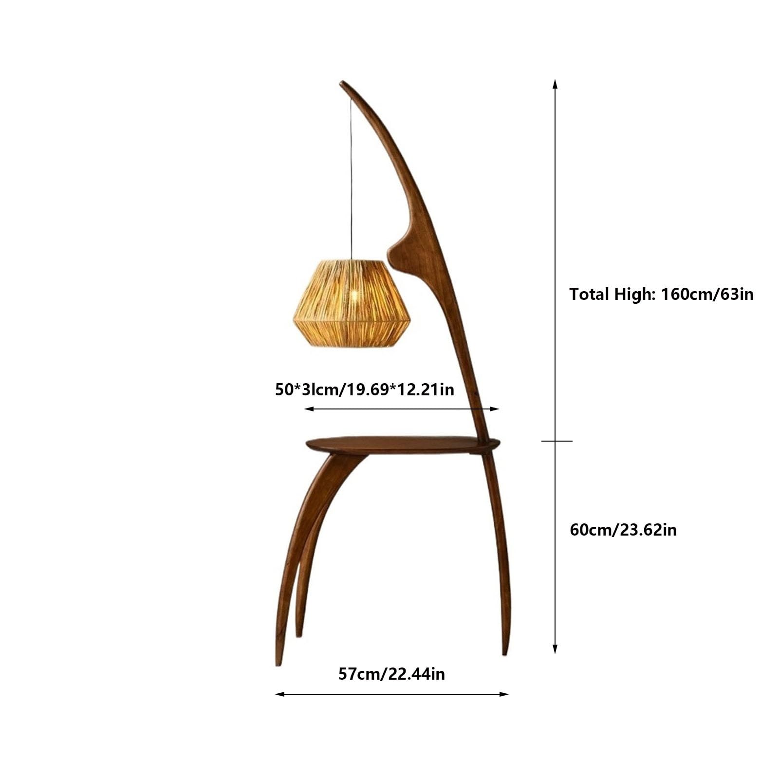 Luce da terra Tavolino con lampada combinata lampadina a LED, da lettura sul comodino, tavolino moderno terra for camera letto, soggiorno, ufficio Lampada d'angolo