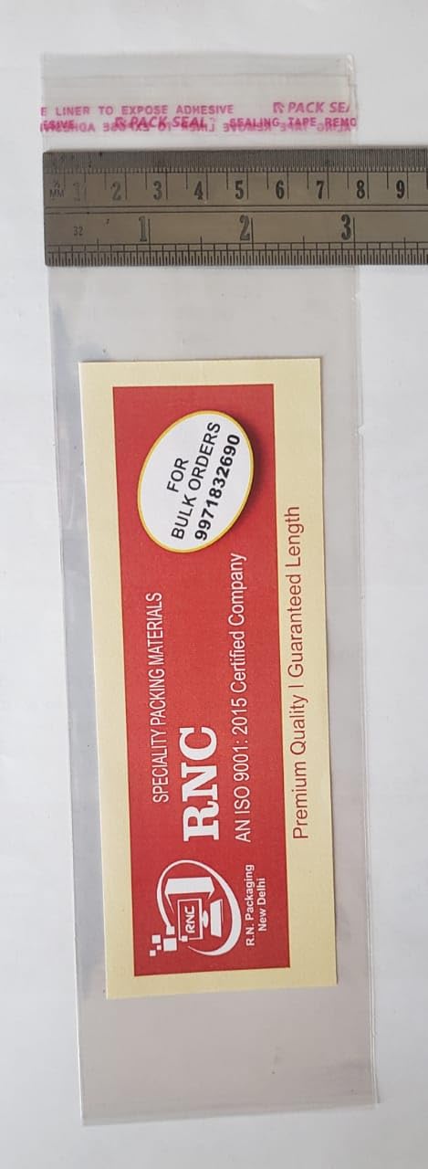 RNC ® Self Adhesive BOPP Transparent Money Envelope Pouch Bags 3X10 Inch (Pack of 200 Pc.) Used for mobile, Mobile Cover packaging, Gift packing, cards and other Packing etc.-image-42