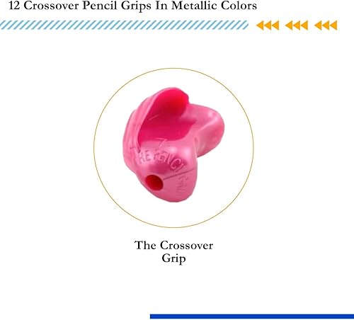 Miniatura 3 de Adaptador ergonómico para escritura Crossover Grip de The Pencil Grip adaptador de entrenamiento para diestros y zurdos Metálico