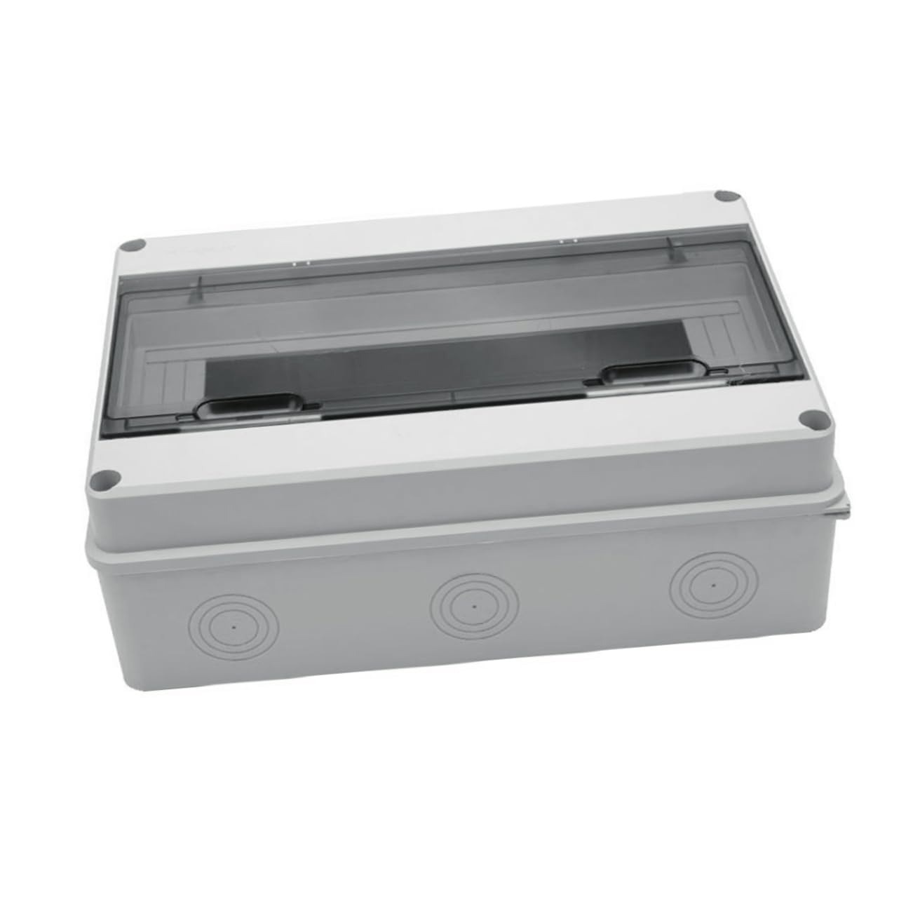 jojofuny Boîte de Distribution Électrique Extérieure et Facile à Utiliser Étanche Ip65 en Plastique Blanc 15 Circuits, Résistante aux Intempéries pour Installation Domestique