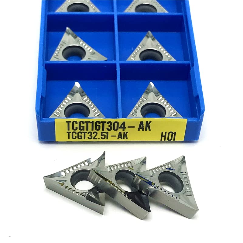 Insertos TCGT16T308 AK H01 para Torneado Interno CNC 10 piezas miniatura 5