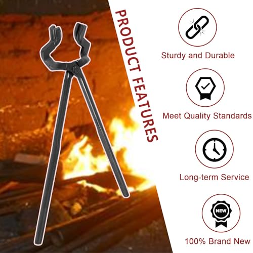 Pince à couteaux de forgeron de 40,6 cm forgée en acier - 4
