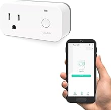 YoLink Smart Plug with Energy Monitoring, 1/4 Mile World's Longest Range Smart Home Mini Outlet Works with Alexa Google Assistant IFTTT Remote Control Home Appliances Anywhere, YoLink Hub Required