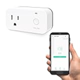 Smart Plug with Energy Monitoring, 1/4 Mile World's Longest Range Smart Home Mini Outlet Works with Alexa Google Assistant IFTTT Remote Control Home Appliances Anywhere, YoLink Hub Required