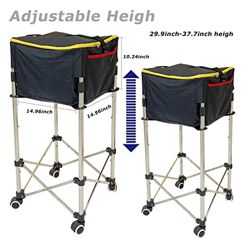 image for Glemall Tennis Ball Hopper Basket Removable Waterproof Tennis Ball Sav