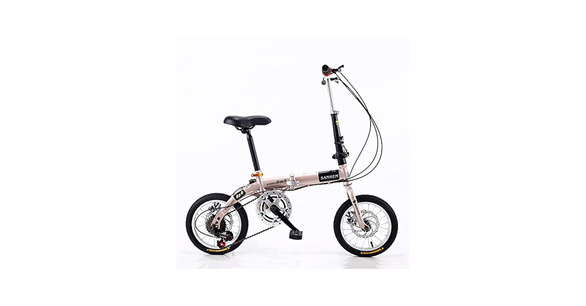 １４インチ折り畳み自転車 Amazon | 折りたたみ14インチ自転車、5スピードポータブル学生