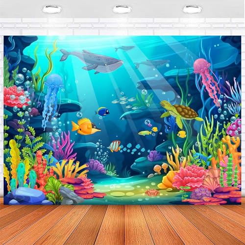 Fondo fotográfico Under The Sea 7x5ft para fiestas miniatura 5