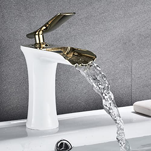 Mitigeur cascade de salle de bain à levier unique pour laver sans éclabousser
