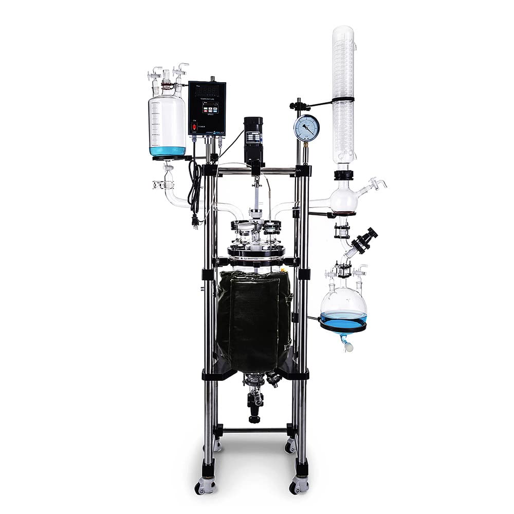 USA Lab 20L Single Jacketed Glass Reactor (ETL Certification to UL and CSA Standards) - USAlab