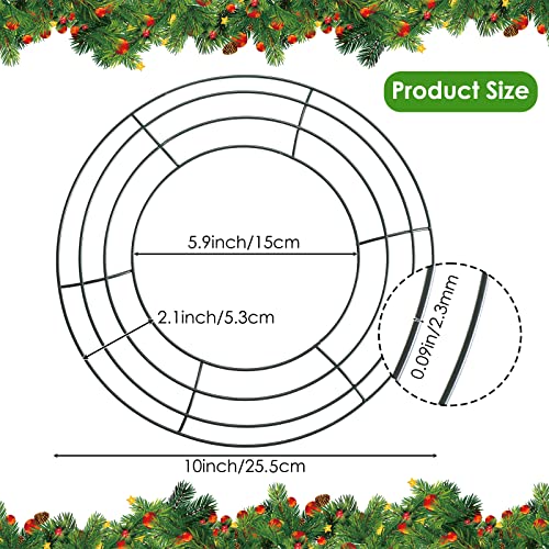 Metal Wreath Frame Wire Wreath Rings For Christmas, Home Party Garden Decorations (10 Inch 20 Pack) #TOP1