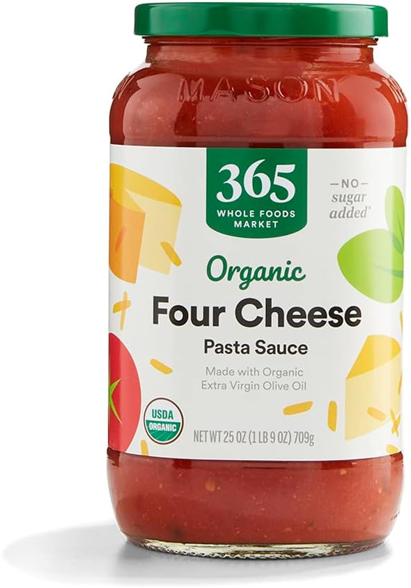 Organic 4 Cheese Pasta Sauce, 25 Ounce
