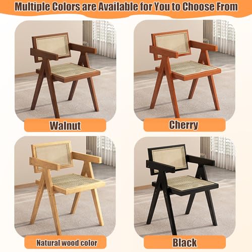Tabouret de bar avec dossier wabi-sabi et chaise en rotin robuste - 7