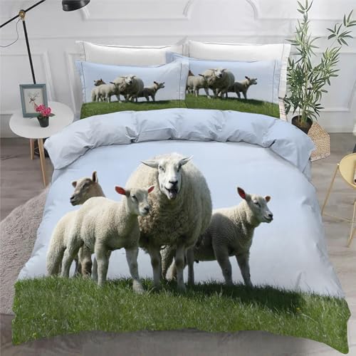 Housse de couette 90x190 mianyang en microfibre douce motif prairie - 6