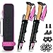 Alpteq® Wanderstöcke faltbar Aluminium mit Korkgriff | Bergsport Trekkingstöcke | Nordic Walking Stöcke Damen & Herren | extra leicht und Teleskop variabel (Aluminium 100-120 cm | Hot Pink)