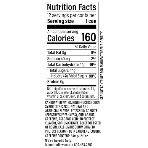 Image of Mountain Dew Soda Pop, Dirty Mountain Dew, Cream Soda Dew, 12 fl oz Cans, (12 Pack)