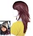 Namecute Natural Curly Wig Wine Mixed Black Hair Replacement Wig Heat Resistant Synthetic Fiber Wigs +Free Wig Cap