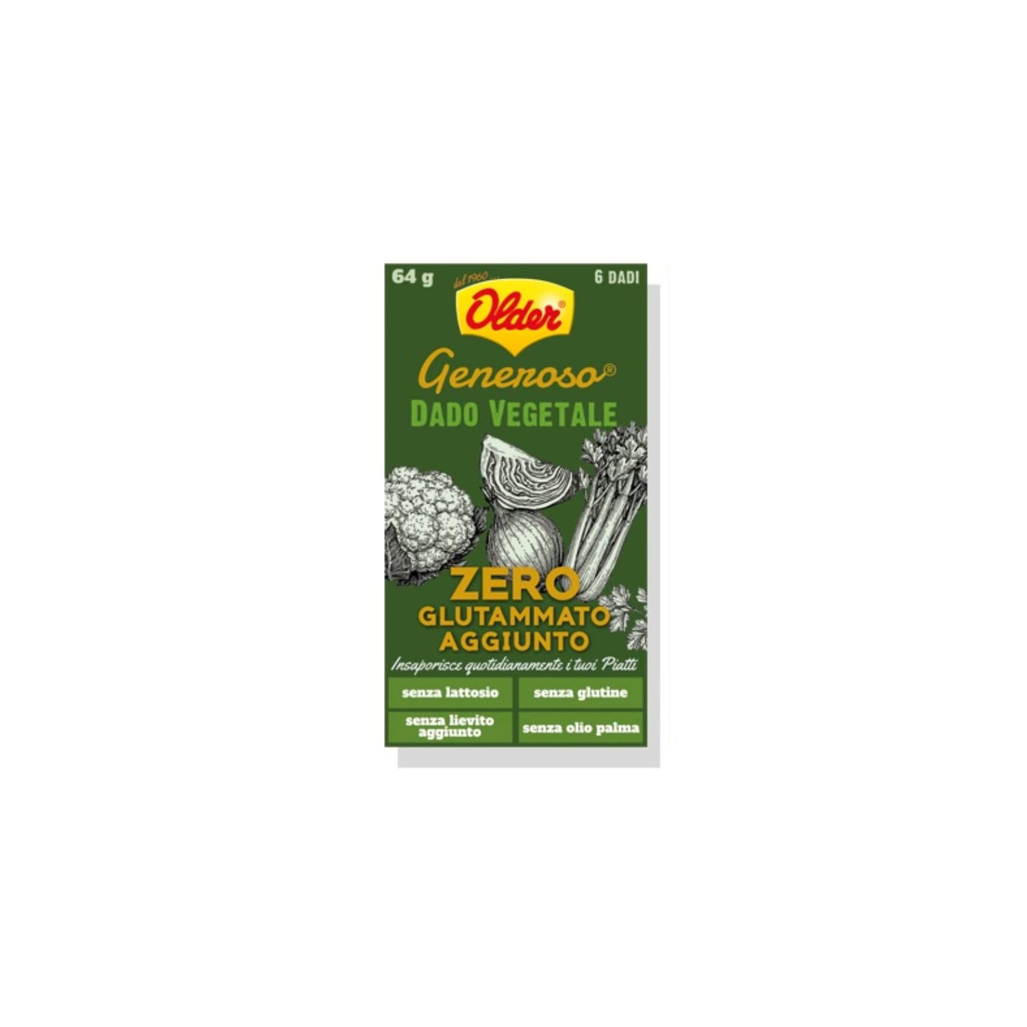 Older | Dadi Brodo Gusto Classico | Dadi Brodo Vegetale Senza Glutammato | Dadi Brodo Pesce | 36 Dadi Insaporitori Cucina
