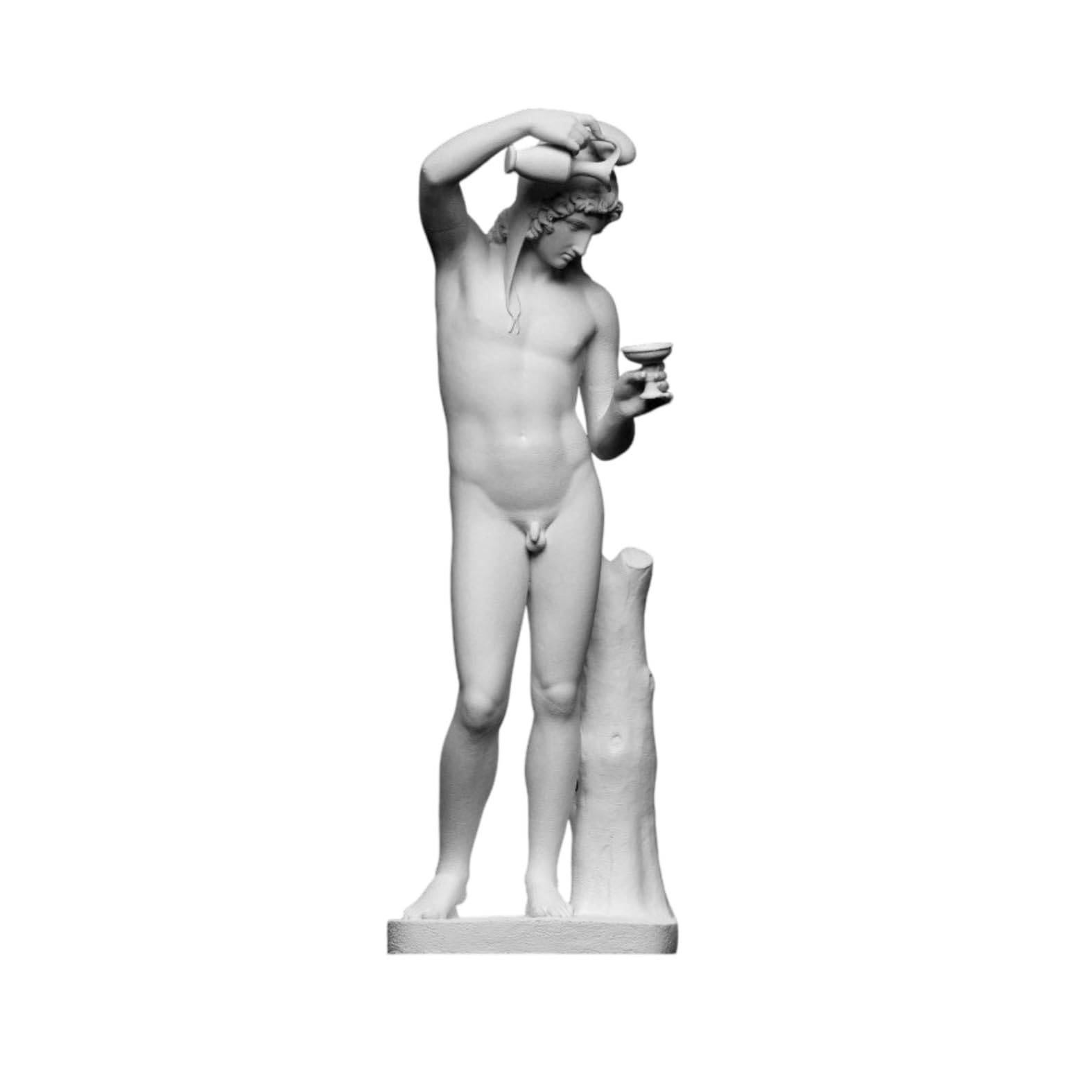 DadArt Ganymedes Alabaster Statue Classical Greek Mythology 20 cm