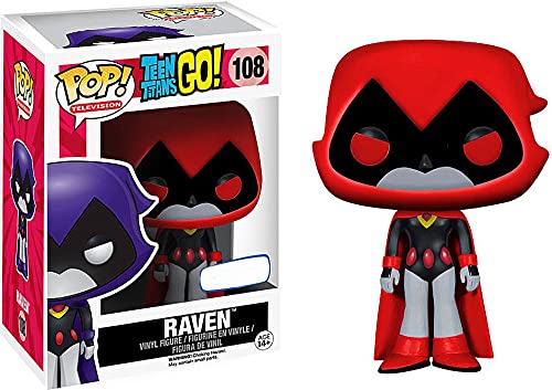 Funko 9509 - Teen Titans Go, Pop Vinyl Figure 108 Raven Red Limited Edition