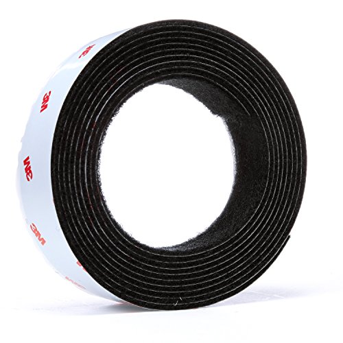 3M Hook/Loop Fastener TB3526N/TB3527N, Black, 1 in x 10 ft