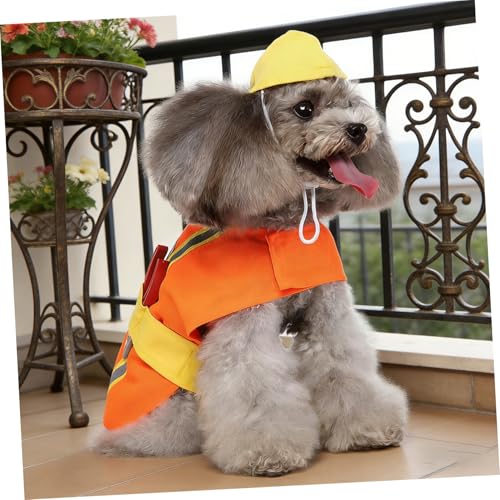 Disfraz para perro TEHAUX XL naranja en poliéster resistente miniatura 5
