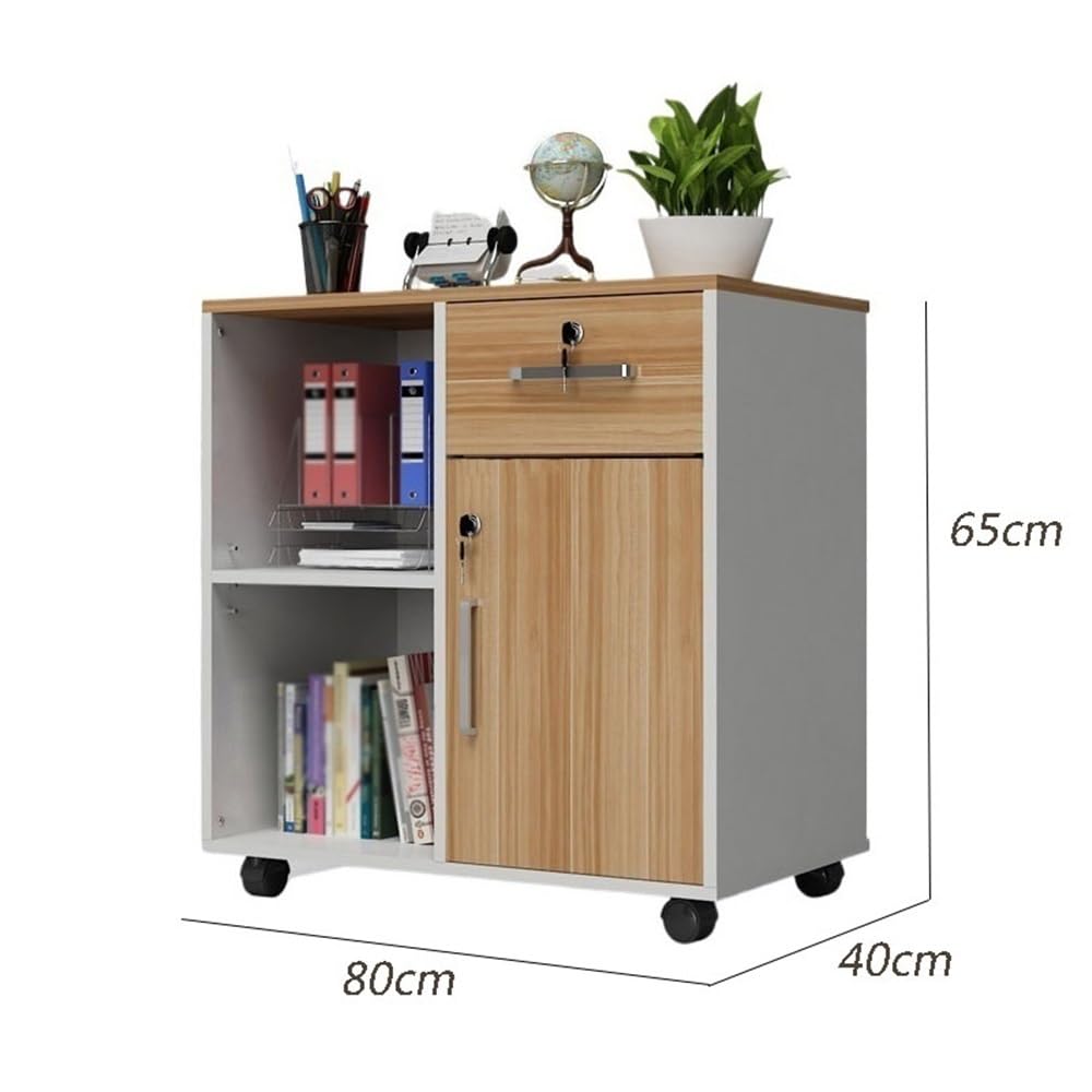 Rosso Mobile Blocco File Cabinet per Office Storage Data Cabinet con Stampante di Archiviazione Ufficio Organizzazione Cabinet Schedario per Documenti