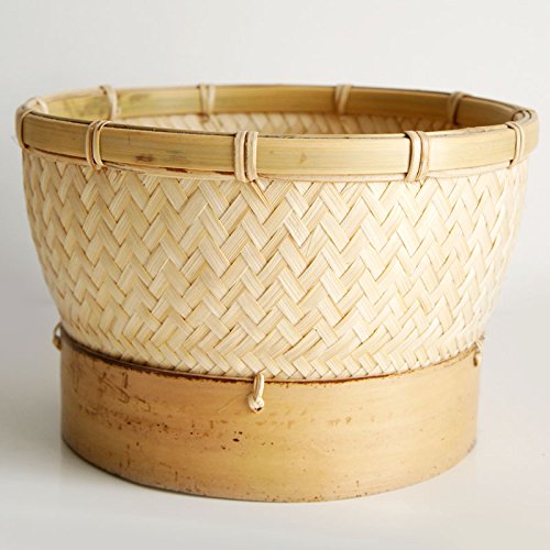 Exotic Art Dine Inner Sticky Rice Steamer Cooking Bamboo Basket for Insert in Rice Cooker (Basket Diameter 7"). - Image 4