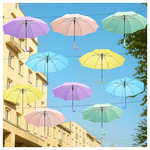 Best silk umbrellas photography Eccliy 10 Pcs Decorative Hanging Umbrellas