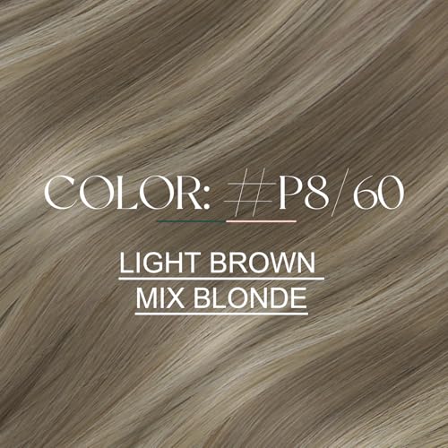 Image of Easyouth U Tip Hair Extensions Highlight Brown, Hot Fusion Keratin